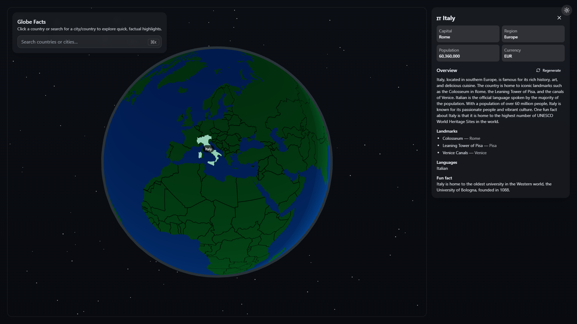 3D-Globe