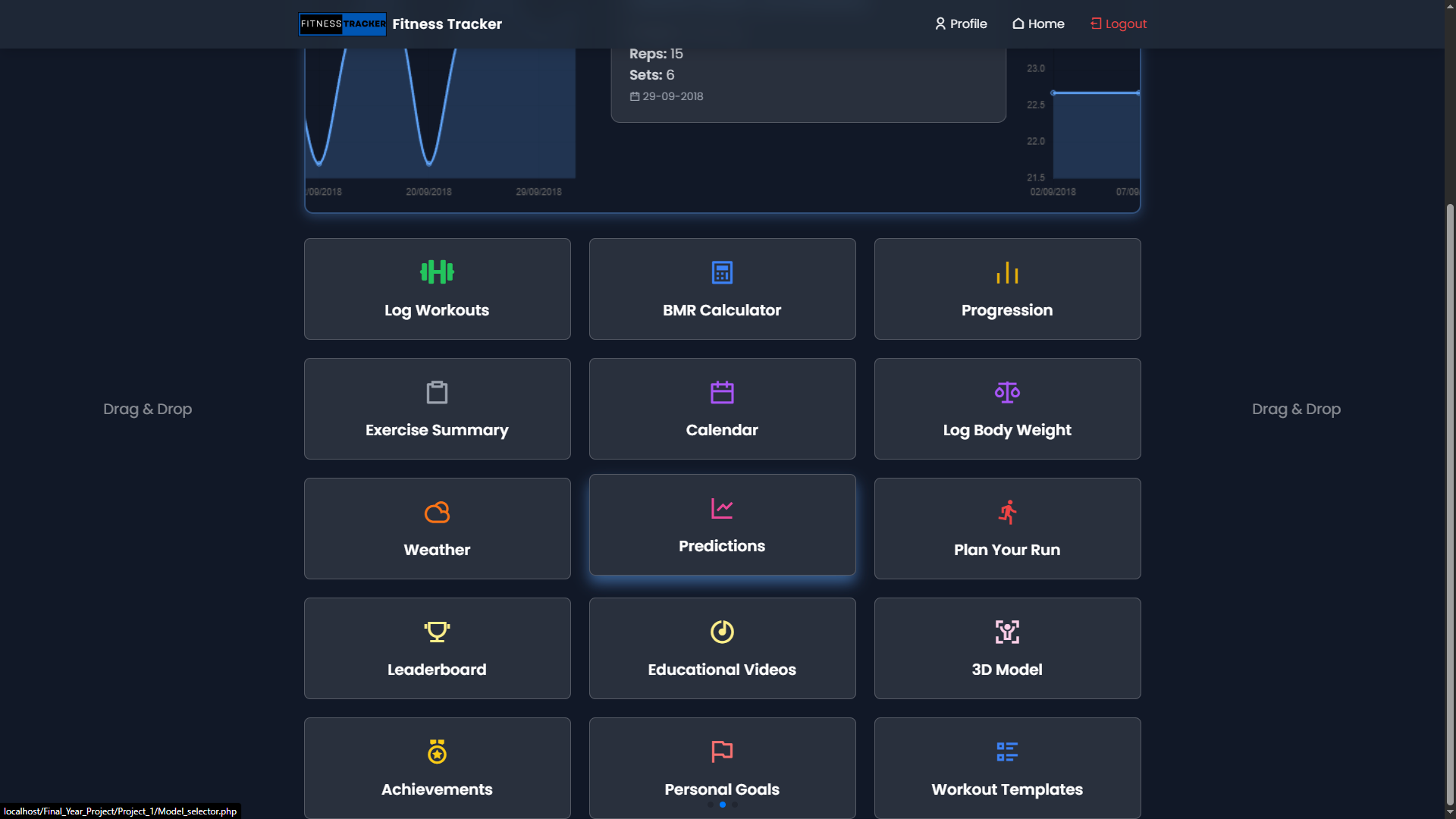 Gym Goer Web App - Dissertation Project